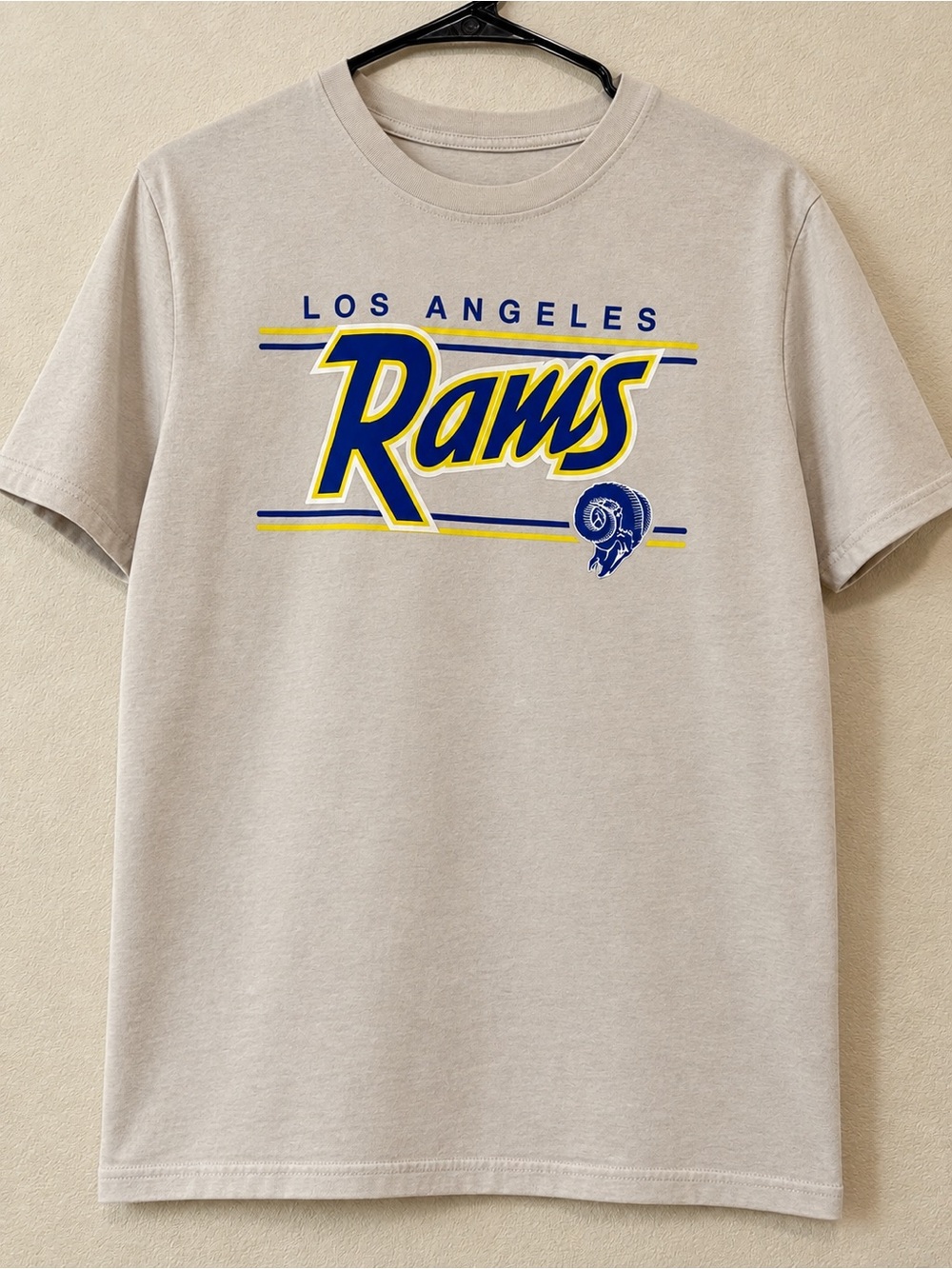 New Era Los Angeles Rams Graphic Tee - Beige, Blue, Yellow